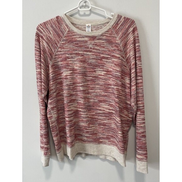 Marine Layer Tops - Marine Layer Reversible Raglan Sweatshirt Rose Space Pullover Women's Large Pink